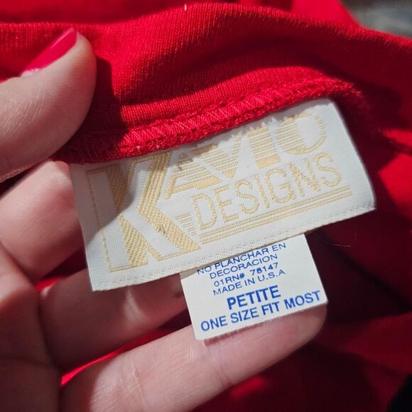 Red vintage 90s boho tee - Picture 3 of 3